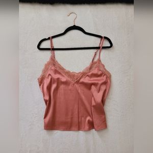 Pink Satin Cami